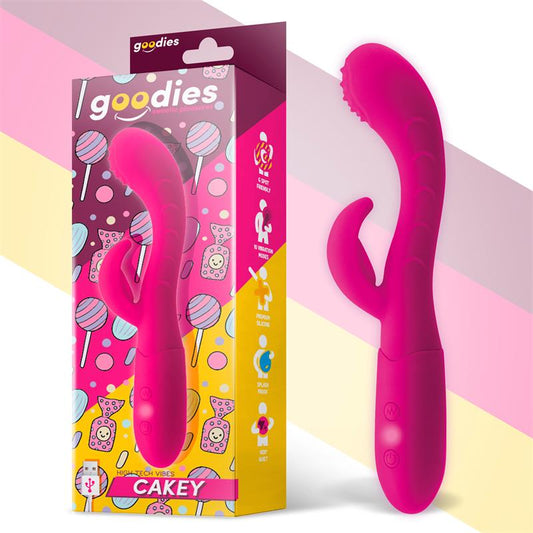 Cakey Vibrador Punto G y Conejito Silicona