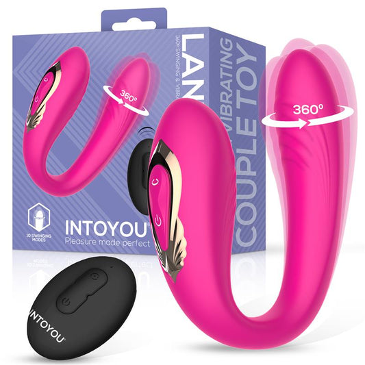 Lanty vibrador para parejas con oscilación 360º y control remoto