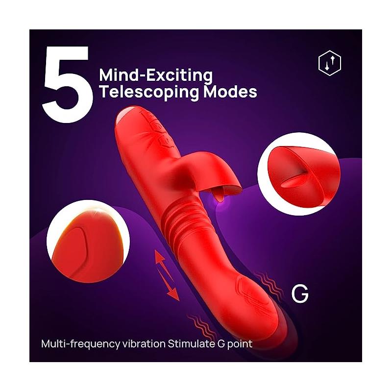 Velvet Vibrador con Thrusting y Pulsación