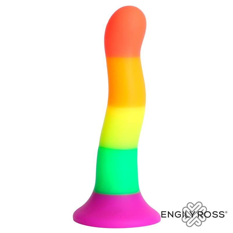 Dildo Color Arcoiris 18 cm