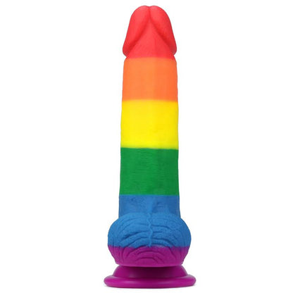 LOVETOY Dildo Prider Arcoiris 7.5" Silicona Líquida