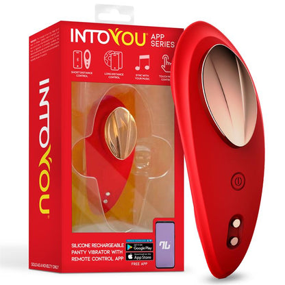 Intoyou App Series Vibrador de Braguita con App Silicona Rojo