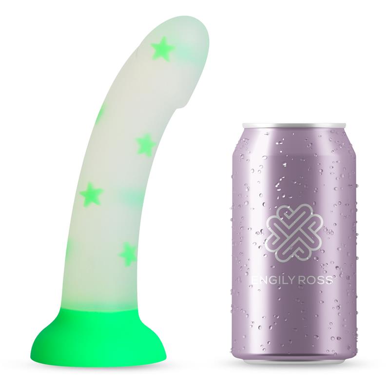 Dildox by Engily Ross Dildo que Brilla en la Oscuridad Confetti Star 17 cm