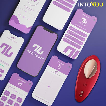 Intoyou App Series Vibrador de Braguita con App Silicona Rojo